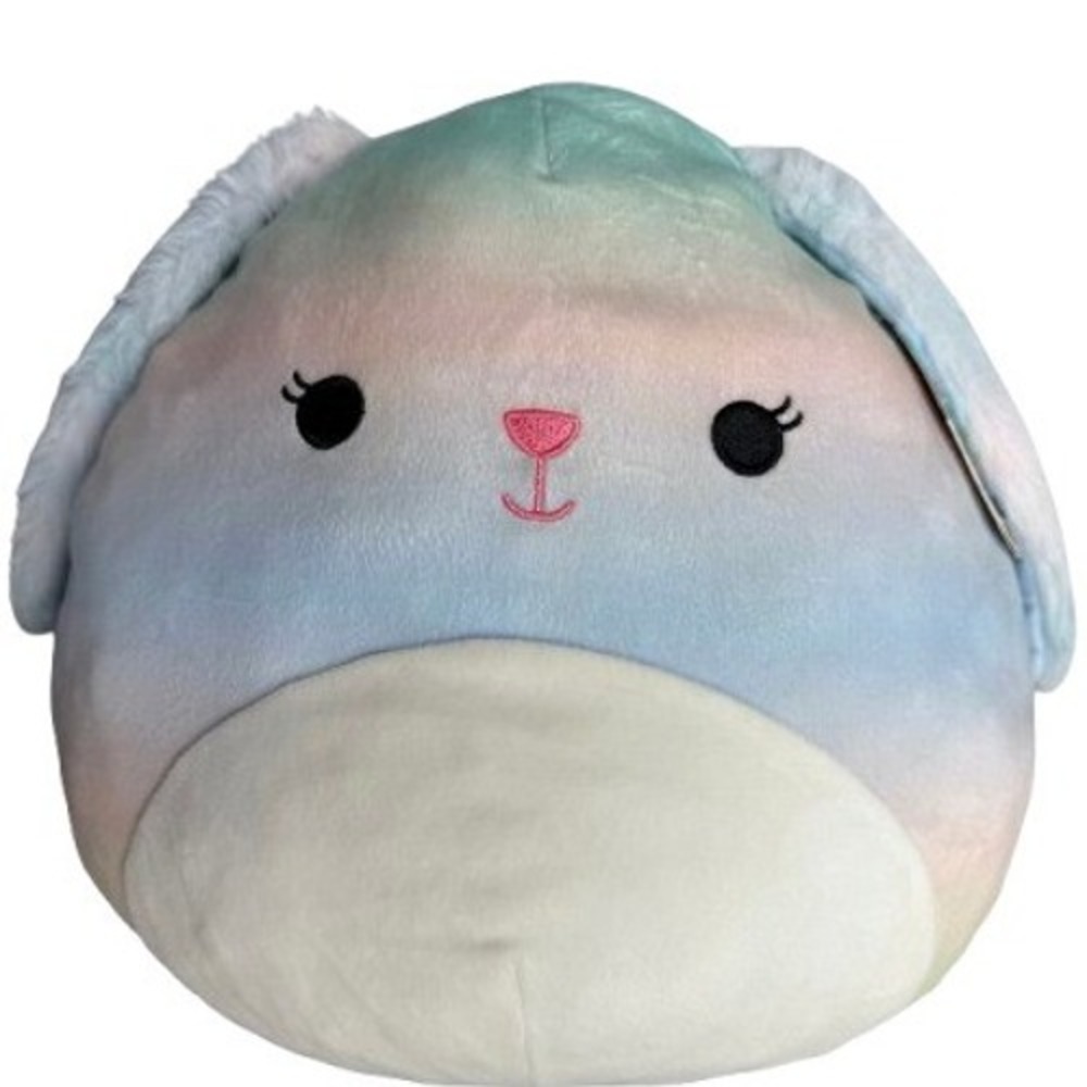 Squishmallow Wu The Bunny Easter 12" Rainbow Plush‎ 2022 Kelly Toy New With Tags